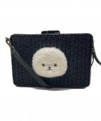 KEORAKEORAケオラケオラ）の古着「ラタンカゴショルダーバッグ　カオリノモリ」｜ブラック