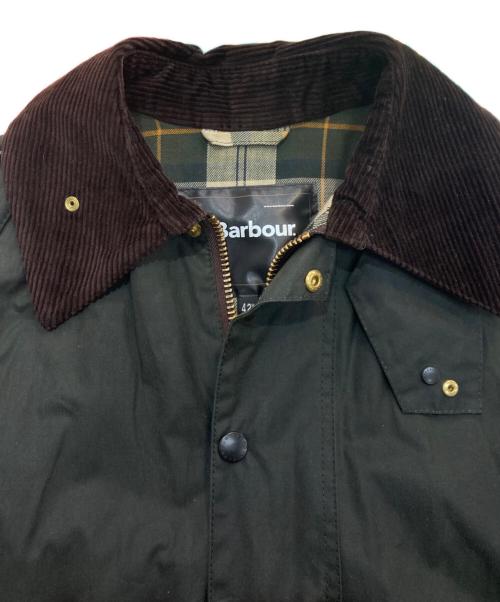 Barbour（バブアー）Barbour (バブアー) バーレー オイルドロングコート　BURGHLEY UA　1902425 グリーン サイズ:42の古着・服飾アイテム