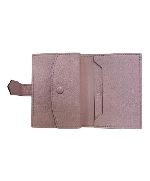 HERMES（エルメス）HERMES (エルメス) ベアン ミニ シェブルミゾル カードケース ピンク サイズ:-の古着・服飾アイテム