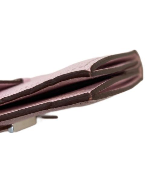 HERMES（エルメス）HERMES (エルメス) ベアン ミニ シェブルミゾル カードケース ピンク サイズ:-の古着・服飾アイテム