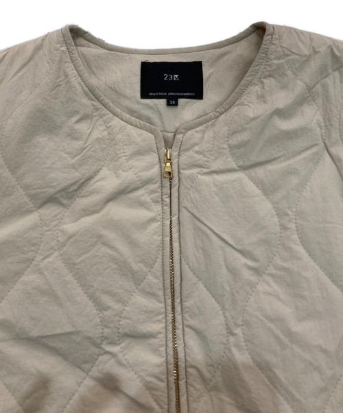 23区（ニジュウサンク）23区 (ニジュウサンク) 中綿 ロング パディング アウター　CMWOSW0410 ベージュ サイズ:38の古着・服飾アイテム