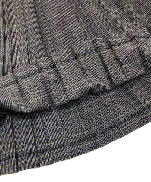 S.ESSENTIALS（エス エッセンシャルズ）S.ESSENTIALS (エス エッセンシャルズ) エコウールチェックプリーツスカート　P6S15-255 グレー サイズ:36の古着・服飾アイテム