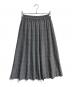 S.ESSENTIALS（エス エッセンシャルズ）の古着「エコウールチェックプリーツスカート　P6S15-255」｜グレー