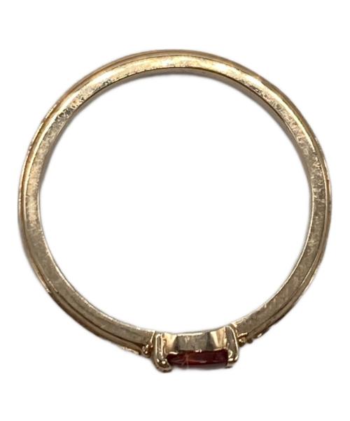 agete（アガット）agete (アガット) ガーネットナローリング ピンク サイズ:-の古着・服飾アイテム