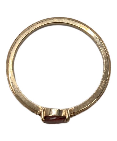 agete（アガット）agete (アガット) ガーネットナローリング ピンク サイズ:-の古着・服飾アイテム