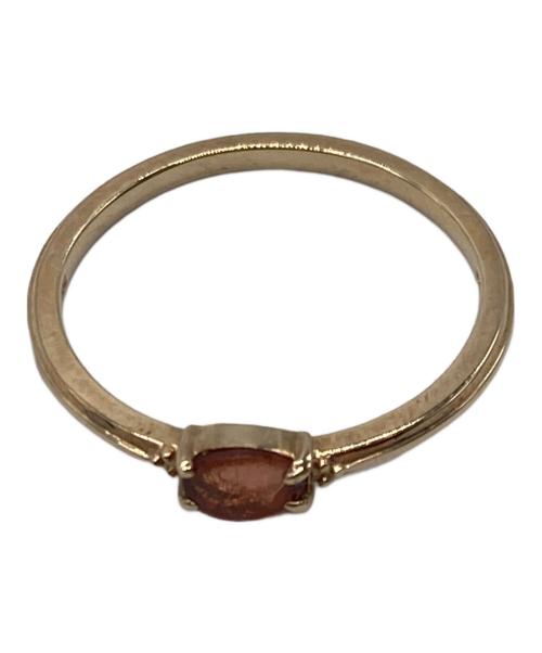 agete（アガット）agete (アガット) ガーネットナローリング ピンク サイズ:-の古着・服飾アイテム