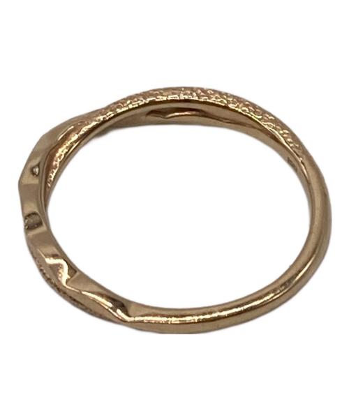 agete（アガット）agete (アガット) ネジレナローリング ゴールド サイズ:5号の古着・服飾アイテム