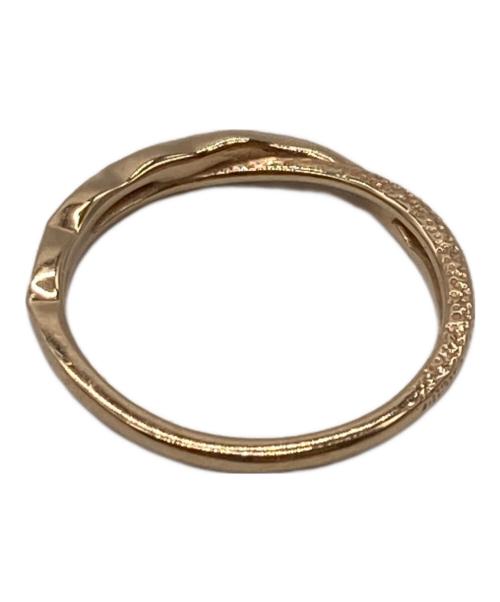 agete（アガット）agete (アガット) ネジレナローリング ゴールド サイズ:5号の古着・服飾アイテム