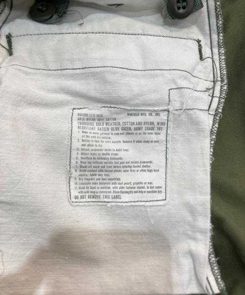 US ARMY（ユーエスアーミー）US ARMY (ユーエスアーミー) M-65 FIELD PANTS　72年製 DSA100-72-C-1636 WINFIELD MFG Co.　8415-782-2951 グリーン サイズ:SMALL-REGULARの古着・服飾アイテム