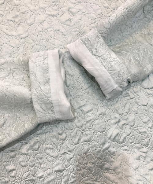 UNITED ARROWS（ユナイテッドアローズ）UNITED ARROWS (ユナイテッドアローズ) ACE/P フラワージャカード ブラウス グリーン サイズ:Freeの古着・服飾アイテム