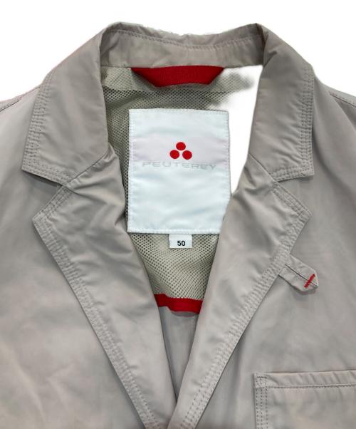 PEUTEREY（ピューテリー）PEUTEREY (ピューテリー) ナイロンテーラードジャケット　47261011 ベージュ サイズ:50の古着・服飾アイテム