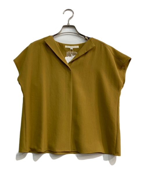 NATURAL BEAUTY（ナチュラルビューティー）NATURAL BEAUTY (ナチュラルビューティー) ノースリーブシャツブラウス　018-9110411 イエロー サイズ:M 未使用品の古着・服飾アイテム