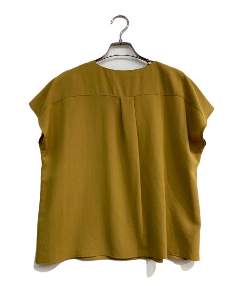 NATURAL BEAUTY（ナチュラルビューティー）NATURAL BEAUTY (ナチュラルビューティー) ノースリーブシャツブラウス　018-9110411 イエロー サイズ:M 未使用品の古着・服飾アイテム