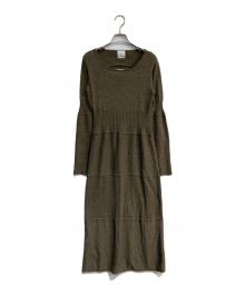 ma couleur（マ クルール）の古着「バックカットアウトワンピース　J-4647」｜ブラウン