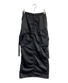 LE CIEL BLEU（ルシェルブルー）の古着「Cargo Maxi Skirt　25A67102」｜ブラック