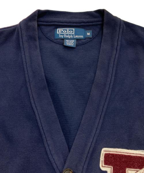 POLO RALPH LAUREN（ポロ・ラルフローレン）POLO RALPH LAUREN (ポロ・ラルフローレン) レタードカーディガン ネイビー サイズ:Mの古着・服飾アイテム