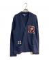 POLO RALPH LAUREN（ポロ・ラルフローレン）の古着「レタードカーディガン」｜ネイビー