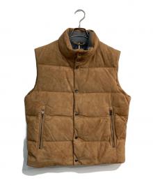 BOSS（ボス）の古着「T-Mest スウェードレザーダウンベスト」｜ブラウン