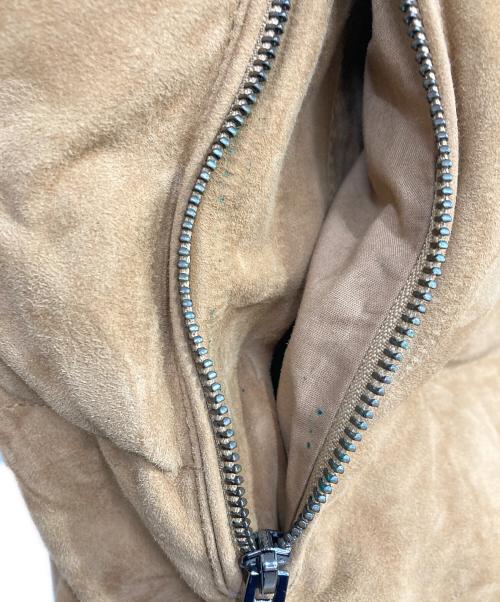 BOSS（ボス）BOSS (ボス) T-Mest スウェードレザーダウンベスト ブラウン サイズ:50の古着・服飾アイテム