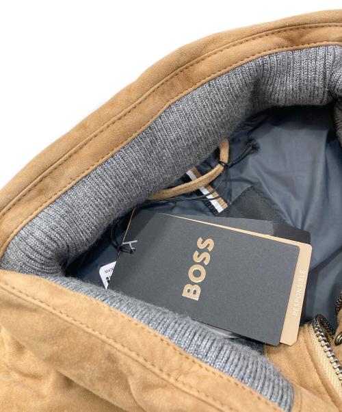 BOSS（ボス）BOSS (ボス) T-Mest スウェードレザーダウンベスト ブラウン サイズ:50の古着・服飾アイテム