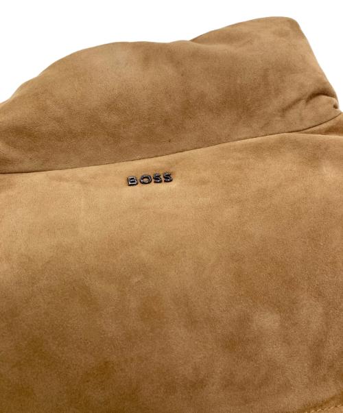 BOSS（ボス）BOSS (ボス) T-Mest スウェードレザーダウンベスト ブラウン サイズ:50の古着・服飾アイテム