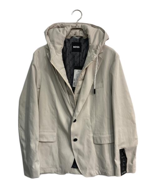 BOSS（ボス）BOSS (ボス) P Hanry Hood Slim Fitジャケット　50482131 10246127 ベージュ サイズ:50の古着・服飾アイテム