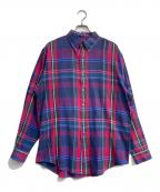 Eddie Bauerエディーバウアー）の古着「チェックシャツ」｜ブルー×レッド