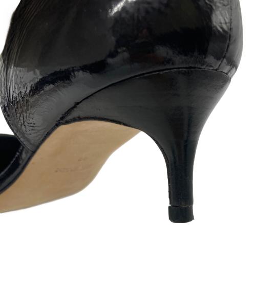 PELLICO SUNNY（ペリーコサニー）PELLICO SUNNY (ペリーコサニー) スクエアトゥーパンプス ブラック サイズ:38の古着・服飾アイテム