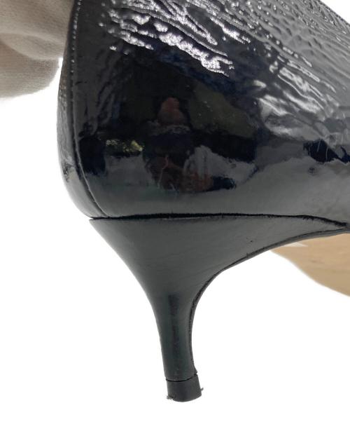 PELLICO SUNNY（ペリーコサニー）PELLICO SUNNY (ペリーコサニー) スクエアトゥーパンプス ブラック サイズ:38の古着・服飾アイテム