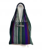 MARNIマルニ）の古着「FLOWER CAFE ハンモックトートバッグ」｜グリーン