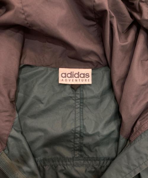 adidas（アディダス）adidas (アディダス) ハーフジップアノラックジャケット　80‘s デサント社 　AAD-6113 グリーンの古着・服飾アイテム