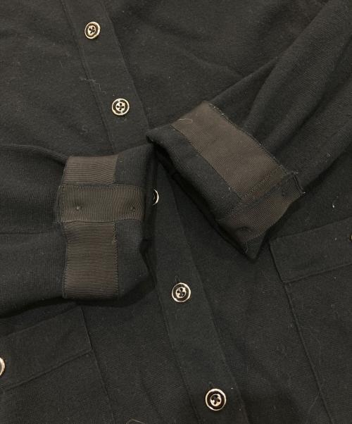 自由区（ジユウク）自由区 (ジユウク) ミラノリブ ニット ノーカラージャケット　KRWMNW0462 ブラック サイズ:38の古着・服飾アイテム