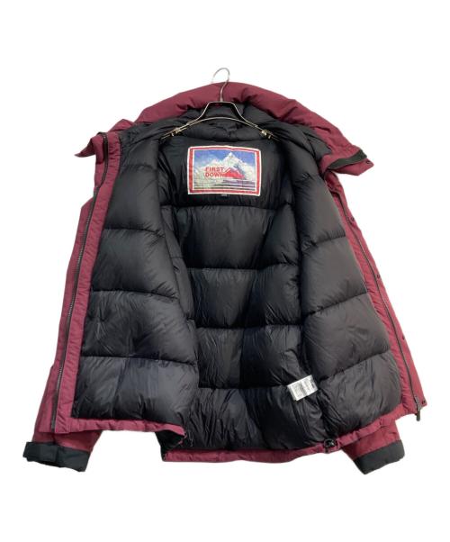 FIRST DOWN（ファーストダウン）FIRST DOWN (ファーストダウン) WRAP DOWN PARKA DICROS　F842502 ボルドー サイズ:Lの古着・服飾アイテム