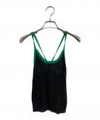 DIESELディーゼル）の古着「ラメキャミソール　M-GLENDALE　A05083」｜ブラック