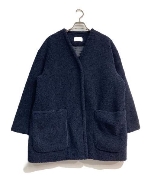 IENA（イエナ）IENA (イエナ) ECOPEL ボアハーフコート ネイビー サイズ:38の古着・服飾アイテム