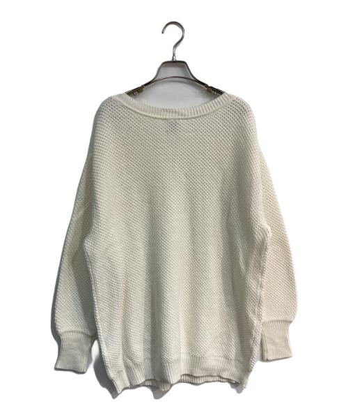 Spick and Span（スピック＆スパン）Spick and Span (スピックアンドスパン) タック編みオーバサイズニット　24080200508010 アイボリー サイズ:Freeの古着・服飾アイテム