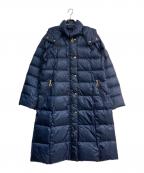 Leilianレリアン）の古着「フーデットダウンコート　LR-14506」｜ネイビー