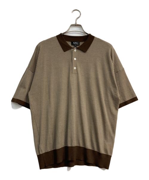 A.P.C.（アーペーセー）A.P.C. (アーペーセー) POLO ERIC JPS　24253-1-86941 ブラウン サイズ:M 未使用品の古着・服飾アイテム