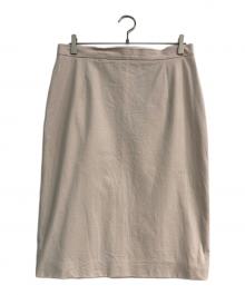 JIL SANDER（ジルサンダー）の古着「タイトスカート　JSPH352105」｜ピンクベージュ