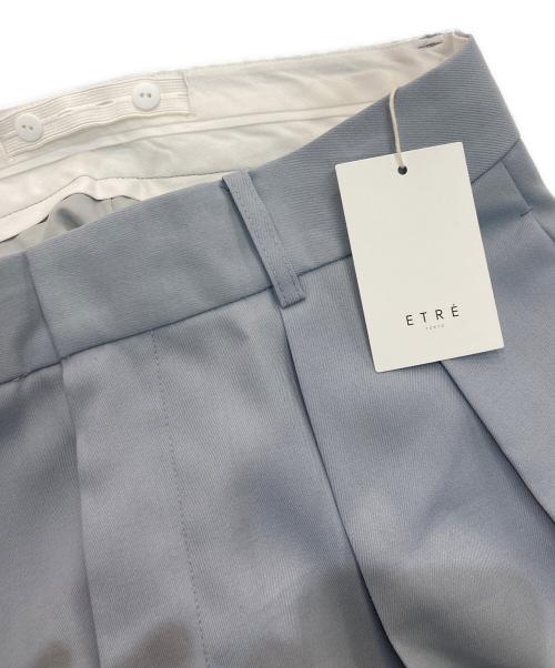 ETRE TOKYO（エトレトウキョウ）ETRE TOKYO (エトレトウキョウ) アジャスタブルセミワイドパンツ　1223620121-0 ブルー サイズ:S 未使用品の古着・服飾アイテム