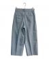ETRE TOKYO (エトレトウキョウ) アジャスタブルセミワイドパンツ　1223620121-0 ブルー サイズ:S 未使用品：8000円