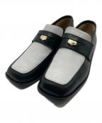 Pippichic×ESTNATIONピッピシック×エストネーション）の古着「SISSI コインローファー　PP23S-SISSI」｜ホワイト×ブラック