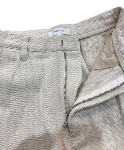 TODAYFUL（トゥデイフル）TODAYFUL (トゥデイフル) ワイドパンツ　1180712 アイボリー サイズ:38の古着・服飾アイテム