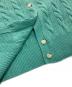 中古・古着 POLO RALPH LAUREN (ポロ・ラルフローレン) カシミヤ混ケーブルニットカーディガン グリーン サイズ:L 未使用品：18000円