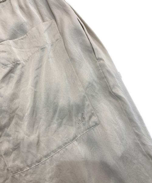 ebure（エブール）EBURE (エブール) ウォッシャブルシルク ストレートイージーパンツ　9950600006 ベージュ サイズ:Mの古着・服飾アイテム