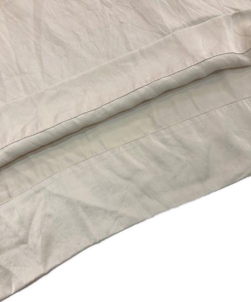 ebure（エブール）EBURE (エブール) ウォッシャブルシルク Tブラウス ベージュ サイズ:Mの古着・服飾アイテム