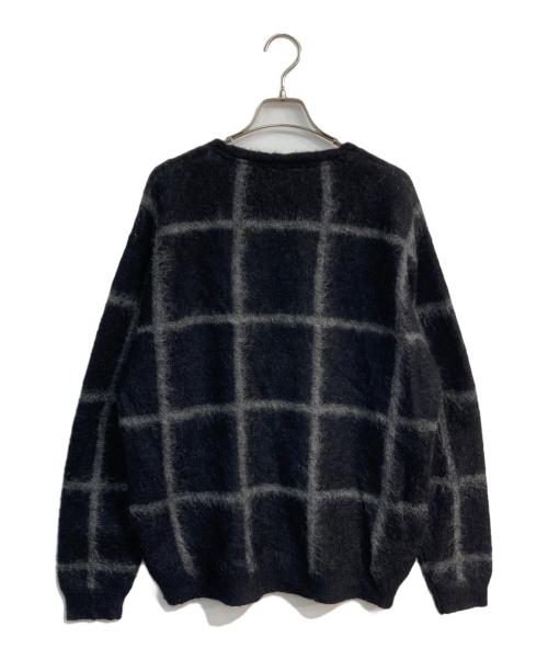 UNIVERSAL PRODUCTS.（ユニバーサルプロダクツ）UNIVERSAL PRODUCTS. (ユニバーサルプロダクツ) JACQUARD CHECK CARDIGAN　233-60206 ブラック サイズ:2の古着・服飾アイテム