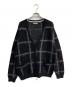 UNIVERSAL PRODUCTS.（ユニバーサルプロダクツ）の古着「JACQUARD CHECK CARDIGAN　233-60206」｜ブラック