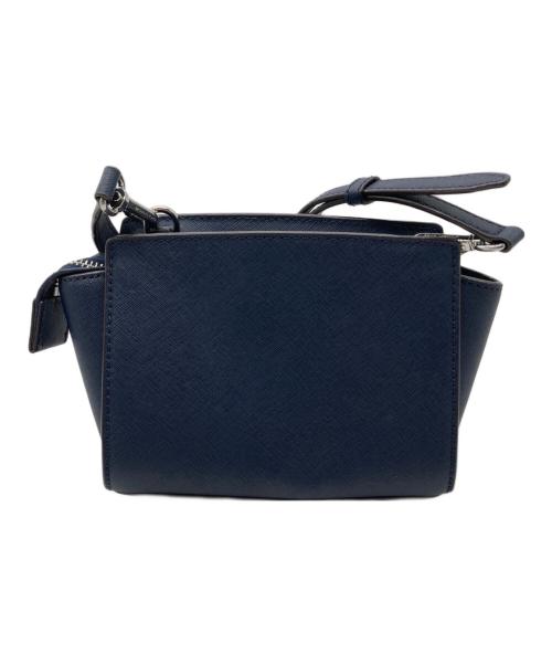 MICHAEL KORS（マイケル・コース）MICHAEL KORS (マイケル・コース) スタッズショルダーバッグ ネイビーの古着・服飾アイテム
