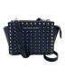 MICHAEL KORS（マイケル・コース）の古着「スタッズショルダーバッグ」｜ネイビー